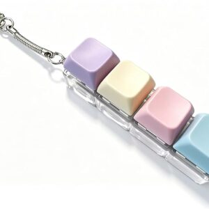 Fidget Toys, Dekompression Spielzeug Schlüsselanhänger, Tastatur Fidget Spielzeu, Lustig Bunter Tastatur Fidget, Stressabbau & Konzentration für Dekompression Verbrauch Zeit